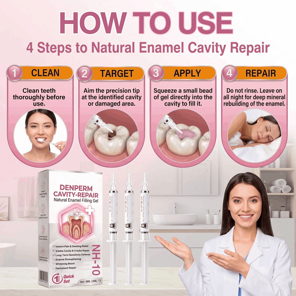 🦷🦢Healrize® Cavity-Repair Natural Enamel Filling Gel