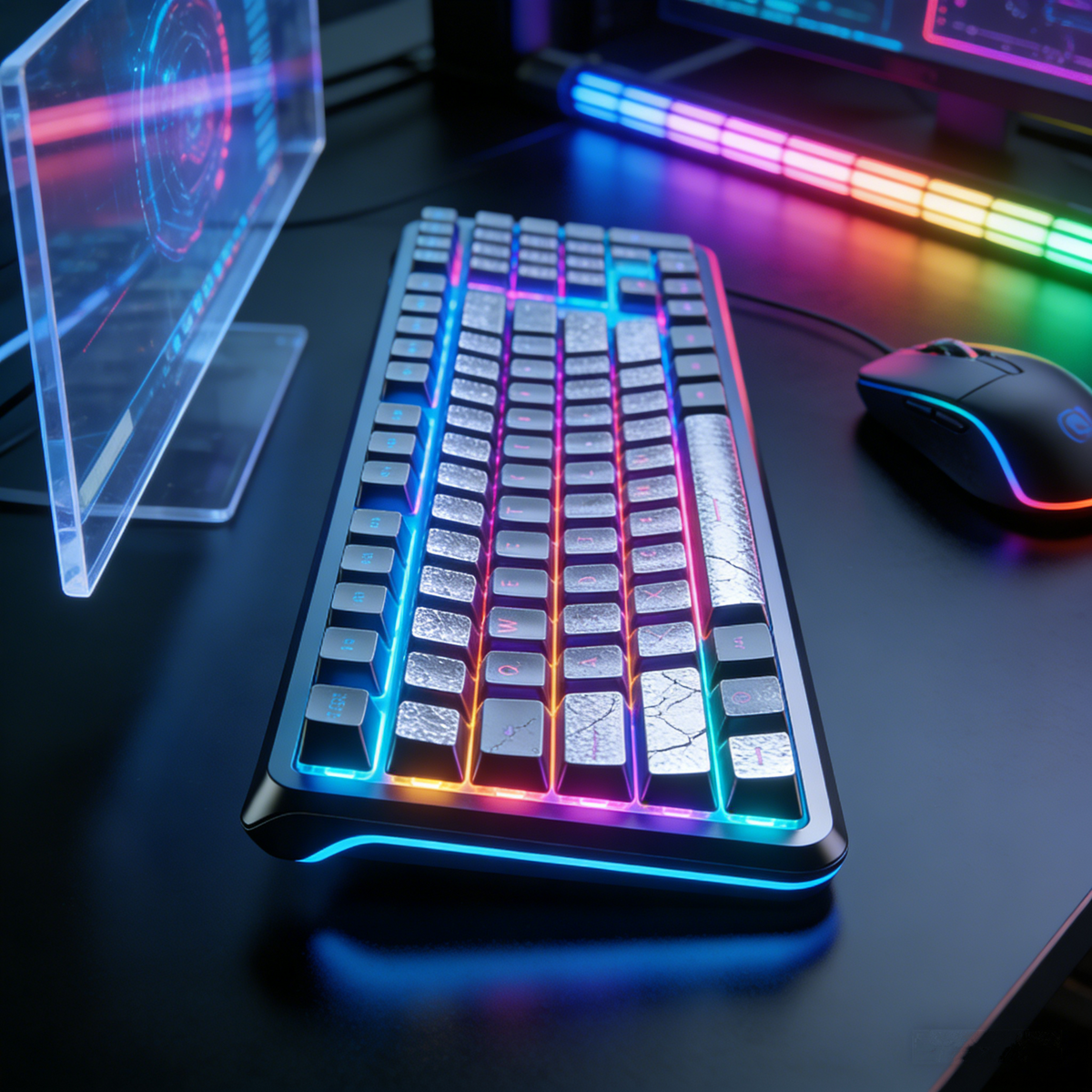NovaGlow RGB Mechanical Gaming Keyboard: The Textured Illuminated Keycap Board