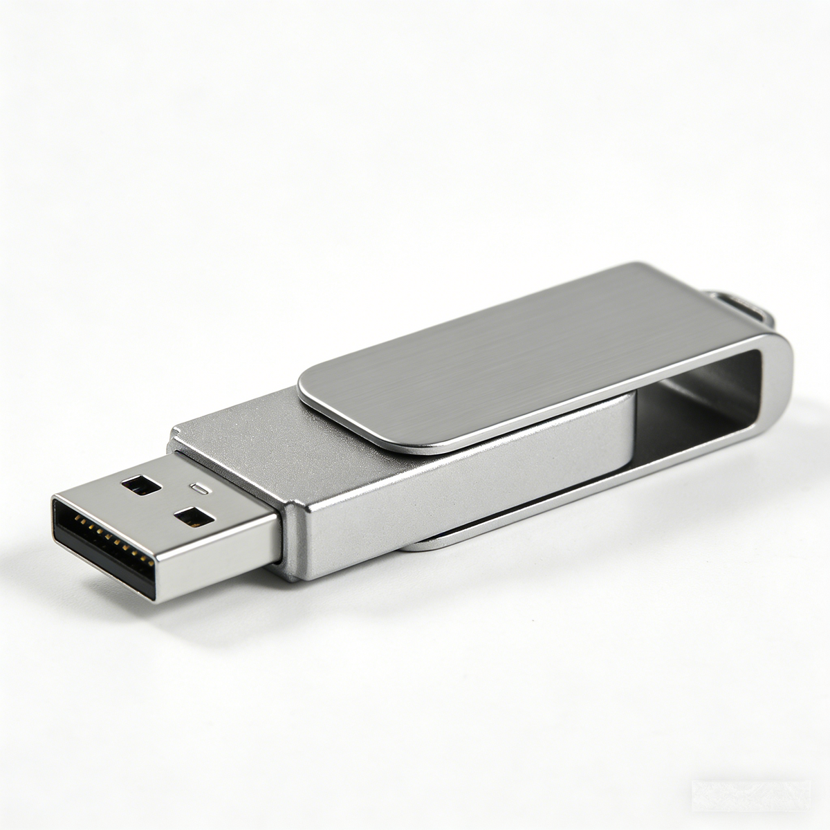 Rotacore Metal Swivel USB Drive: The Brushed Aluminum Portable Storage