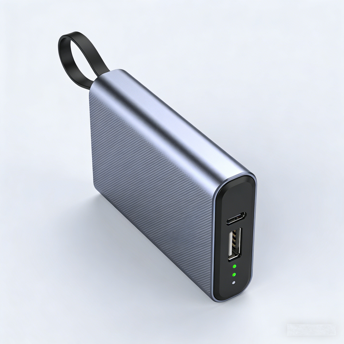 CarryCharge Pro Portable Power Bank: The Textured Aluminum Travel Charger