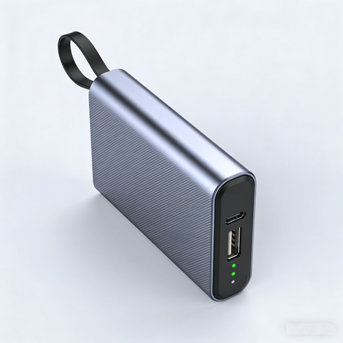 CarryCharge Pro Portable Power Bank: The Textured Aluminum Travel Charger