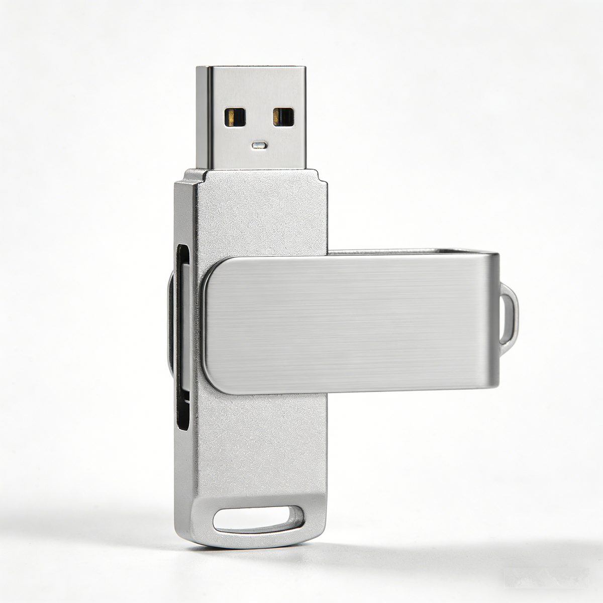Rotacore Metal Swivel USB Drive: The Brushed Aluminum Portable Storage
