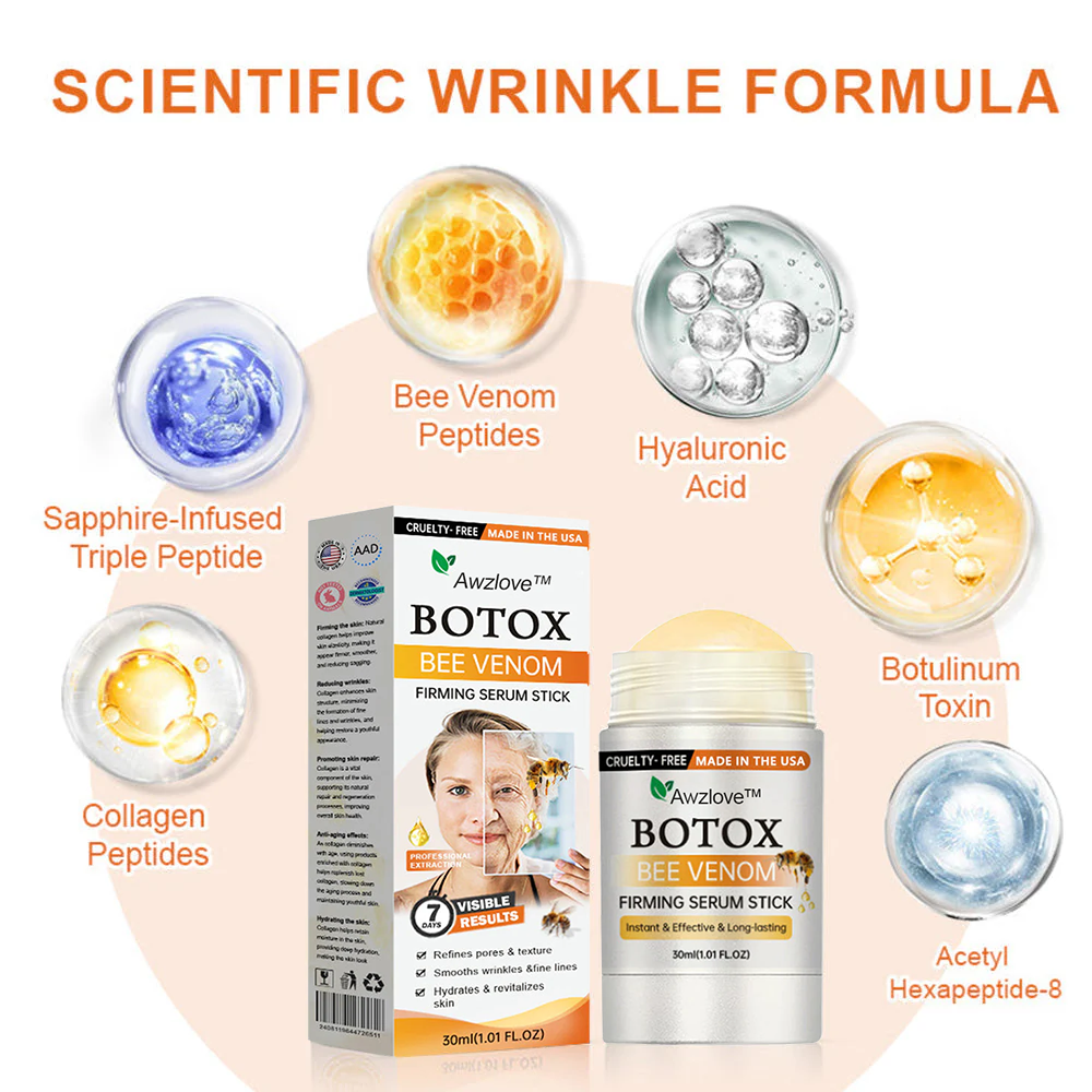 Made and Shipped from UK✨Awzlove® Botox Bee Venom Firming Serum Stick(🔥LAST DAY 80% OFF)💄