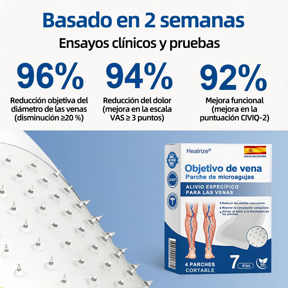 𝗛𝗲𝗮𝗹𝗿𝗶𝘇𝗲® 𝗣𝗮𝗿𝗰𝗵𝗲 𝗠𝗶𝗰𝗿𝗼𝗻𝗲𝗲𝗱𝗹𝗲 𝗩𝗲𝗶𝗻𝗧𝗮𝗿𝗴𝗲𝘁 𝗔𝗹𝗶𝘃𝗶𝗼 𝗜𝗻𝘀𝘁𝗮𝗻𝘁𝗮́𝗻𝗲𝗼, 𝗥𝗲𝘀𝘂𝗹𝘁𝗮𝗱𝗼𝘀 𝗮 𝗟𝗮𝗿𝗴𝗼 𝗣𝗹𝗮𝘇𝗼🌾🌿🇪🇸