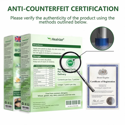 𝑶𝒇𝒇𝒊𝒄𝒊𝒂𝒍 𝑺𝒕𝒐𝒓𝒆| 👩‍⚕️𝐇e𝐚l𝐫i𝐳e®𝟏2-i𝐧-𝟏 M𝐨r𝐢n𝐠a * B𝐞r𝐛e𝐫i𝐧e * N𝐀D+ 𝐀d𝐯a𝐧c𝐞d N𝐚n𝐨 𝐌i𝐜r𝐨n𝐞e𝐝l𝐞 𝐏a𝐭c𝐡 (𝐎𝐧𝐜𝐞 𝐃𝐚𝐢𝐥𝐲, 𝐯𝐢𝐬𝐢𝐛𝐥𝐞 𝐜𝐡𝐚𝐧𝐠𝐞𝐬 𝐢𝐧 𝟕 𝐝𝐚𝐲𝐬）🍨F𝐨r 𝐎𝐛𝐞𝐬𝐢𝐭𝐲, 𝐋o𝐨s𝐞 𝐒k𝐢n, 𝐃𝐢𝐚𝐛𝐞𝐭𝐞𝐬, 𝐒𝐥𝐞𝐞𝐩 𝐀𝐩𝐧𝐞𝐚, 𝐀𝐧𝐝 𝐉𝐨𝐢𝐧𝐭 𝐈𝐬𝐬𝐮𝐞𝐬𝐬🍨